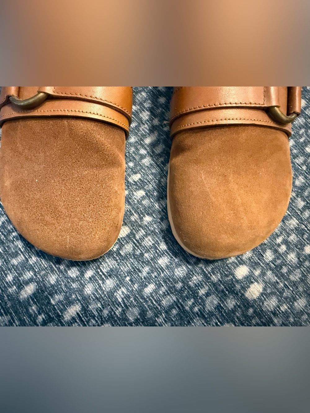 See By Chloe “Gema” Mules Size 39 Brown Suede and Leather Buckle Embellishent - Picture 3 of 8